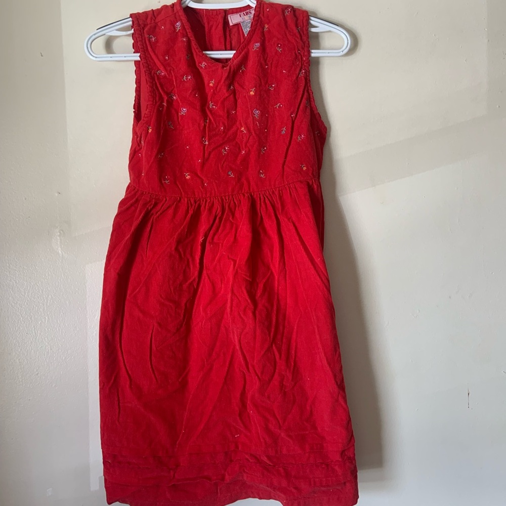 Sweet floral empire waist little girls dress